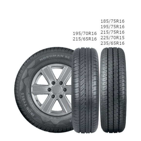 Шины Ikon Tyres  235/65/16  R 121/119 C Ikon Nordman SC