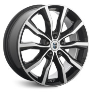 Диски КиК 7.5\R18 5*108 ET33 d67.1 алмаз чёрный