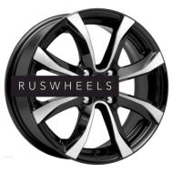 Диски iFree 6x15/4x114,3 ET45 D67,1 Дайс (КС696) Блэк Джек