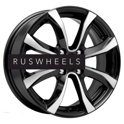 Диски iFree 6x15/4x114,3 ET45 D67,1 Дайс (КС696) Блэк Джек