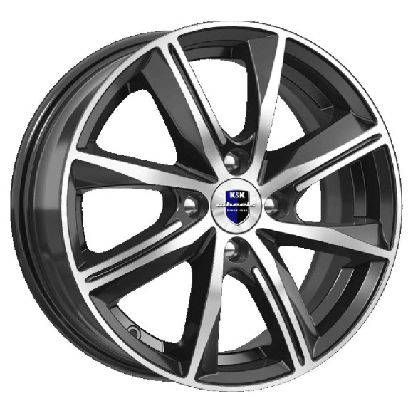 Диски КиК  Арнар (КС904)  7,0\R16 5*114,3 ET50  d66,1  Алмаз черный  [76061]