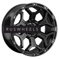 Диски LS FlowForming 9x17/6x139,7 ET15 D106,1 RC68 BK (конус, Колпак+лого)