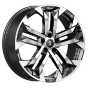 Диски СКАД Premium 7.5\R19 5*108 ET38 d60.1 Diamond gloss graphite
