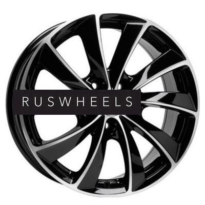 Диски Rial 8x18/5x112 ET35 D66,5 Lugano Diamant black front polished Диски Rial 8x18/5x112 ET35 D66,5 Lugano Diamant black front polished