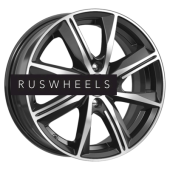 Диски КИК 6x15/4x100 ET46 D54,1 Арнар-оригинал (КС890) Алмаз черный SK