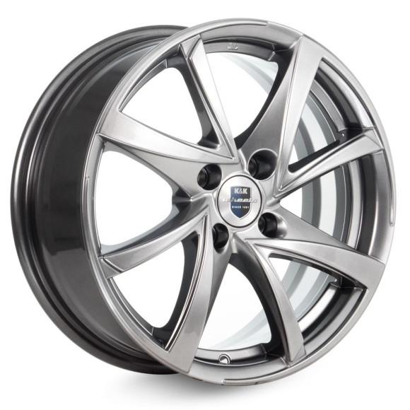 Диски КиК  Игуана (КС546)  6,5\R15 4*100 ET48  d54,1  Дарк платинум  [72193]