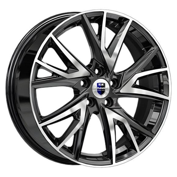 Диски КиК  Кайлас (КС1054)  6,5\R18 5*108 ET43  d65,1  Алмаз черный  [80557]