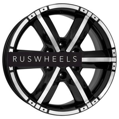 Диски КИК 8x18/6x139,7 ET25 D106,1 Окинава (КС469) Алмаз черный КС469