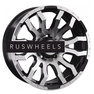 Диски LS 9x20/6x139,7 ET20 D100,1 1294 BKF (конус, Колпак+лого)