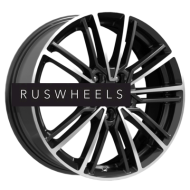 Диски КИК 7x17/4x100 ET45 D67,1 Эрфурт (КС903) Алмаз черный