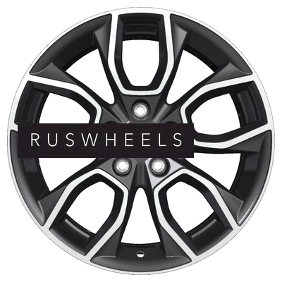 Диски Khomen Wheels 7x17/5x114,3 ET45 D67,1 KHW1713 (CX-5/i40/X-Trail) Black-FP