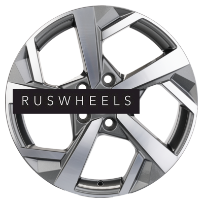 Диски Khomen Wheels 7x17/5x114,3 ET45 D66,1 KHW1712 (Teana/X-Trail) Gray-FP