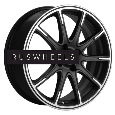 Диски Khomen Wheels 6,5x17/4x100 ET44 D54,1 KHW1707 (KIA Rio I/II Solaris I/II) Black matt-FP