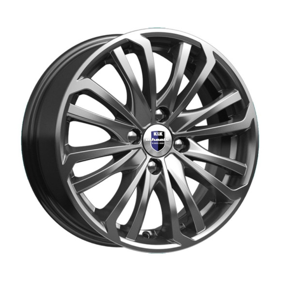 Диски КиК  Рим-оригинал (КС622)  6,0\R15 4*100 ET40  d60,1  Дарк платинум  [r73254]