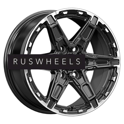 Диски КИК 8x18/6x139,7 ET30 D106,1 Дистрикт (КС1159) черный бриллиант Диски КИК 8x18/6x139,7 ET30 D106,1 Дистрикт (КС1159) черный бриллиант